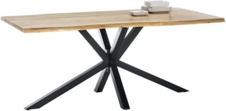 Tisch 180x90 cm Akazie Metall Holztisch Esstisch Küchentisch Speisetisch Küche