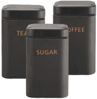 3er-Set Aufbewahrungsdosen für deine Küche in Schwarz - Stilvoll & praktisch