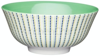 KitchenCraft Stoneware Bowl 15,7 cm Blue and Lime