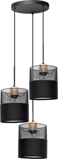 Places of Style LED Pendelleuchte Acate, LED wechselbar, Warmweiß, ohne Leuchtmittel, höhenverstellbar, 3-stufen schaltbar