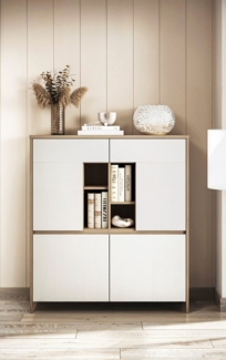 Home affaire Highboard Stranda, moderner Schrank, Stauraumelement im Scandic-Style, elegante Rahmenoptik, ausreichend Stauraum, vielseitig einsetzbar