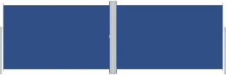 vidaXL Seitenmarkise Ausziehbar Blau 220x600 cm 318016