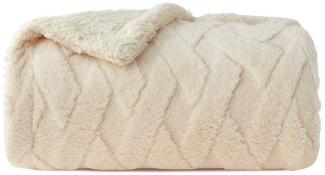 Wohndecke MT09, KEAYOO, Sherpa Fleece Warm Decke Kuscheldecken für Bett, Sofa und Couch