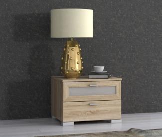 Kommode Nachttisch Nachtkonsole 50cm Sonoma Eiche