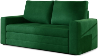 Eltap Wave Sofa (Kronos 19) mit Schlaffunktion, Dunkelgrün, 90 x 90 x 160 cm