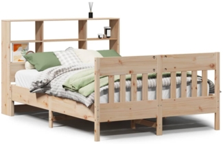 vidaXL Massivholzbett ohne Matratze 140x190 cm Kiefernholz 3323233