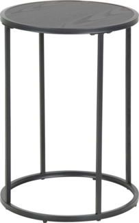 Beistelltisch SEAFORD Blumenhocker Ø 40 cm Metall schwarz