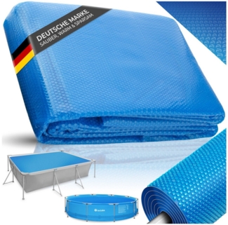tectake Pool-Abdeckplane Poolabdeckung, rechteckig und selbstschwimmend