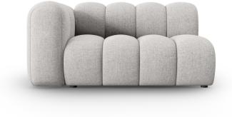 Micadoni Modulares Sofa Lupine 2-Sitzer Links Chenille Hellgrau