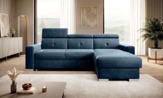 Wohnideebilder Fresia Dunkelblau Ecksofas & Eckcouches CO-FR-RT-40LU