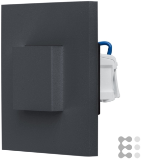 EVN LED-Wandeinbauleuchte 3000K IP44 anth LQ41802AD