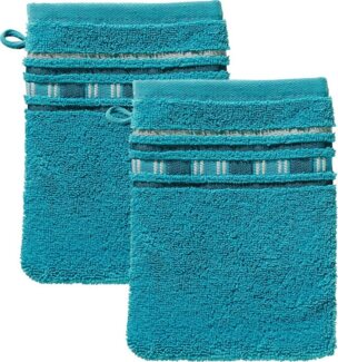 Erwin Müller Waschhandschuh Waschhandschuh "Achern" 2er-Pack, Frottier, Walk-Frottier Uni