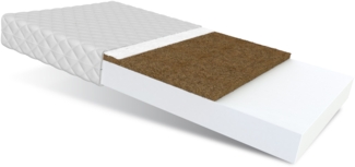Matratze 60x120 cm Kaltschaum CALM Dumbo Kokos Klimafaser Polyurethanschaum H3 H4 10 cm