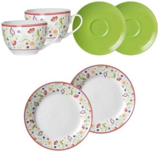 Ritzenhoff & Breker SHANTI DOPPIO Kaffeeservice 6-teilig grün