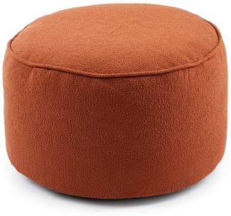 Lumaland Pouf Sitzsack Pouf Teddy 50L, Indoor-Bezug - weich waschbar - perfekt fürs moderne Zuhause