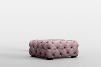 Polsterhocker Designerhocker Sitzhocker NATALIE in Stoff Riviera Rose