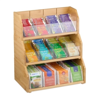 Tee Organizer 12 Fächer Bambus 10050666