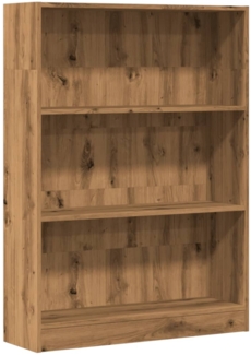 vidaXL Bücherregal Artisan-Eiche 80x24x109 cm Holzwerkstoff 857843