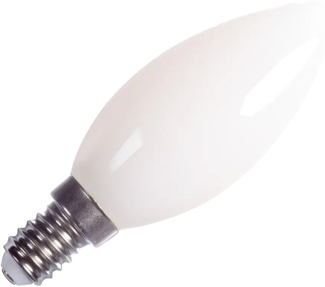 SLV C35 E14, LED Leuchtmittel gefrosted 4,2W 2700K CRI90 320° - LED Lampen Sockel E14