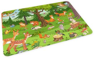 nikima Platzset stabiles Vinyl Tischset Waldtiere Kinder Platzset abwaschbar, (1-St)