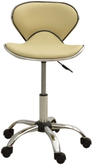 vidaXL Bürostuhl Creme Kunstleder 3088629