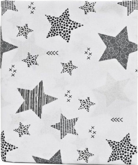 STERNE Spannbettlaken für Wiege, Beistellbett 90 × 40 cm