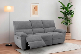 Home affaire 3-Sitzer LANNOY, manuelle o. elelektrische Relaxfunktion in 2 Sitzen, USB A/C, Liegefunktion (105°-150), Reclinersofa, Webstoff, Federkern