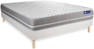 Actilatex touch Matratze 135x190 cm + Bettgestell mit Lattenrost, Härtegrad 2, Latex und Memory-Schaum, Höhe : 20 cm