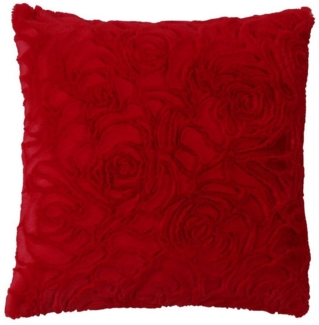 Haus und Deko Kissenbezüge Kissenhülle Rose Plüsch Kissenbezug Deko Kissen ca. 40x40 50x50 o, (1 Stück)