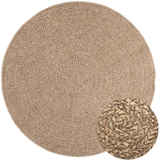 vidaXL Teppich 120 cm Jute-Optik Innen und Außen 364836