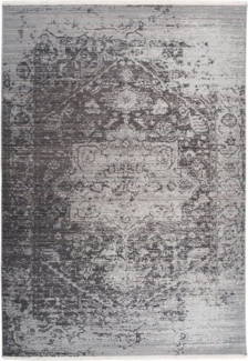 Home affaire Teppich Bruno, rechteckig, Höhe: 5 mm, Vintage Design, mit Fransen, Wohnzimmer
