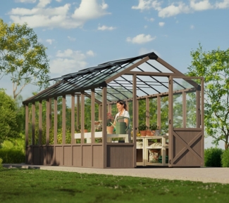 Palram - Canopia Natura 822 | Holz Gewächshaus |