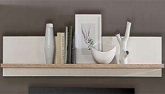 FORTE Elara Wandpaneel, Holzwerkstoff, Braun/Weiß, 160 x 25,6 x 21,9 cm