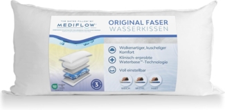 Mediflow 5001 Das Original Wasserkissen , Baumwolle , 40x80cm, Weiß