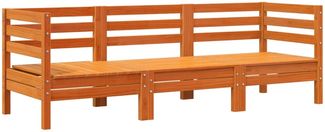 vidaXL Gartensofa 3-Sitzer Wachsbraun Massivholz Kiefer 838030