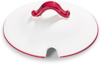 Gmundner Keramik Bordeauxroter. Rand, Oberteil Suppentopf