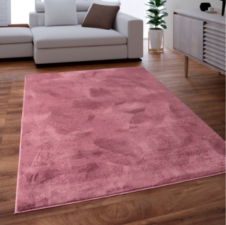 Paco Home Fellteppich Kunstfell Soft 380, rechteckig, Höhe: 14 mm, Langflor, Kuschelteppich - besonders weich, Uni-Farben