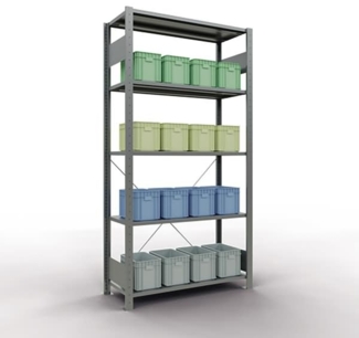 Schulte Regal MULTIplus150 12740 Grund 2.000x1.000x400mm 5 Böden verzi