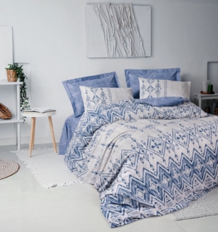 L'Essentiel Maison Bettwäsche Set Cleo, %100 Baumwolle, 2 teilig, Atmungsaktiv, Nachhaltig produziert mit OEOKO-TEX, Pflegeleicht