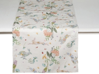 Pichler Mitteldecke 100x100 cm Wiesenfreunde leinen