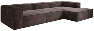 Luxusbetten24 Sofa Designer Sofa Lesley L, in Cord-Bezug