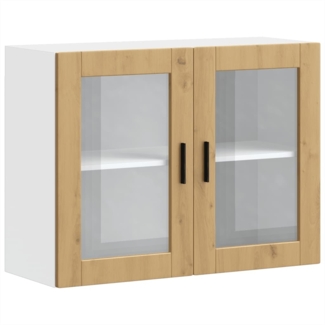 vidaXL Küchen-Hängeschrank mit Glastür Porto Artisan-Eiche 854096