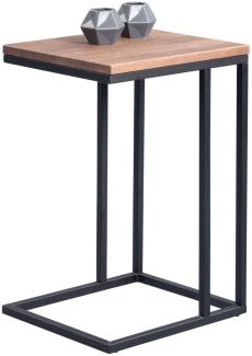 Beistelltisch Tisch FAGO 38x43 cm Eiche massiv braun gebeizt