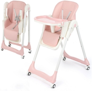 oyajia Kinderstuhl Stuhl Baby Kinderstuhl Klappbar kinderstuhl Mitwachsend Stuhl (Verstellbare Kinderstuhl wächst mit Ihrem Kind von 6 Monaten bis 3 Jahren), Babystuhl mit Tablett und 5-Punkt-Gurt, Einfach zu Reinigen