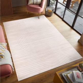 Carpetilla Designteppich Designer Teppich Carpetilla Scandi Design Grau-Grau, Rechtecckig, Höhe: 13 mm, Wohnzimmer