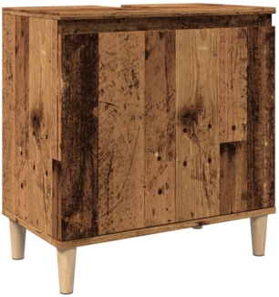 Waschbeckenunterschrank Altholz-Optik 58 x 33 x 60 cm Holzwerkstoff
