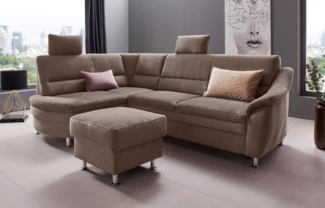 Places of Style Ecksofa Cardoso L-Form, Federkern, wahlweise mit Bett, Schubkasten