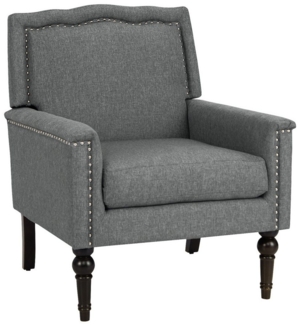 COSTWAY Ohrensessel, Relaxsessel gepolstert, mit Sitzkissen, Grau
