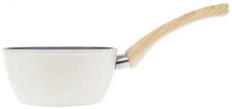 Karaca Bratpfanne Karaca Swiss Crystal 18 Cm Induktions Milchkanne, Creme