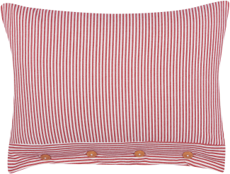 Dekokissen AALITA Baumwolle 40 x 60 cm Streifen Rot